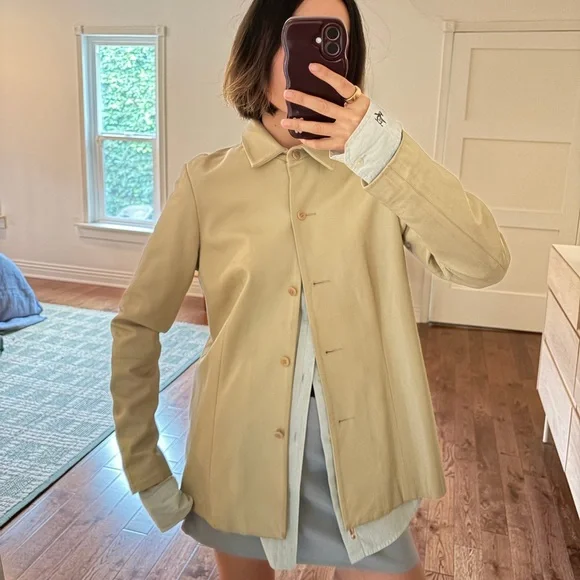 BCBGMaxAzria Tan Leather Jacket - Picture 2 of 5